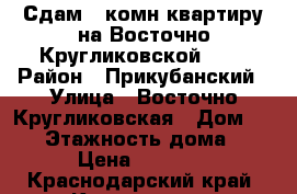 Сдам 1-комн.квартиру на Восточно-Кругликовской,113 › Район ­ Прикубанский › Улица ­ Восточно-Кругликовская › Дом ­ 113 › Этажность дома ­ 16 › Цена ­ 13 000 - Краснодарский край, Краснодар г. Недвижимость » Квартиры аренда   